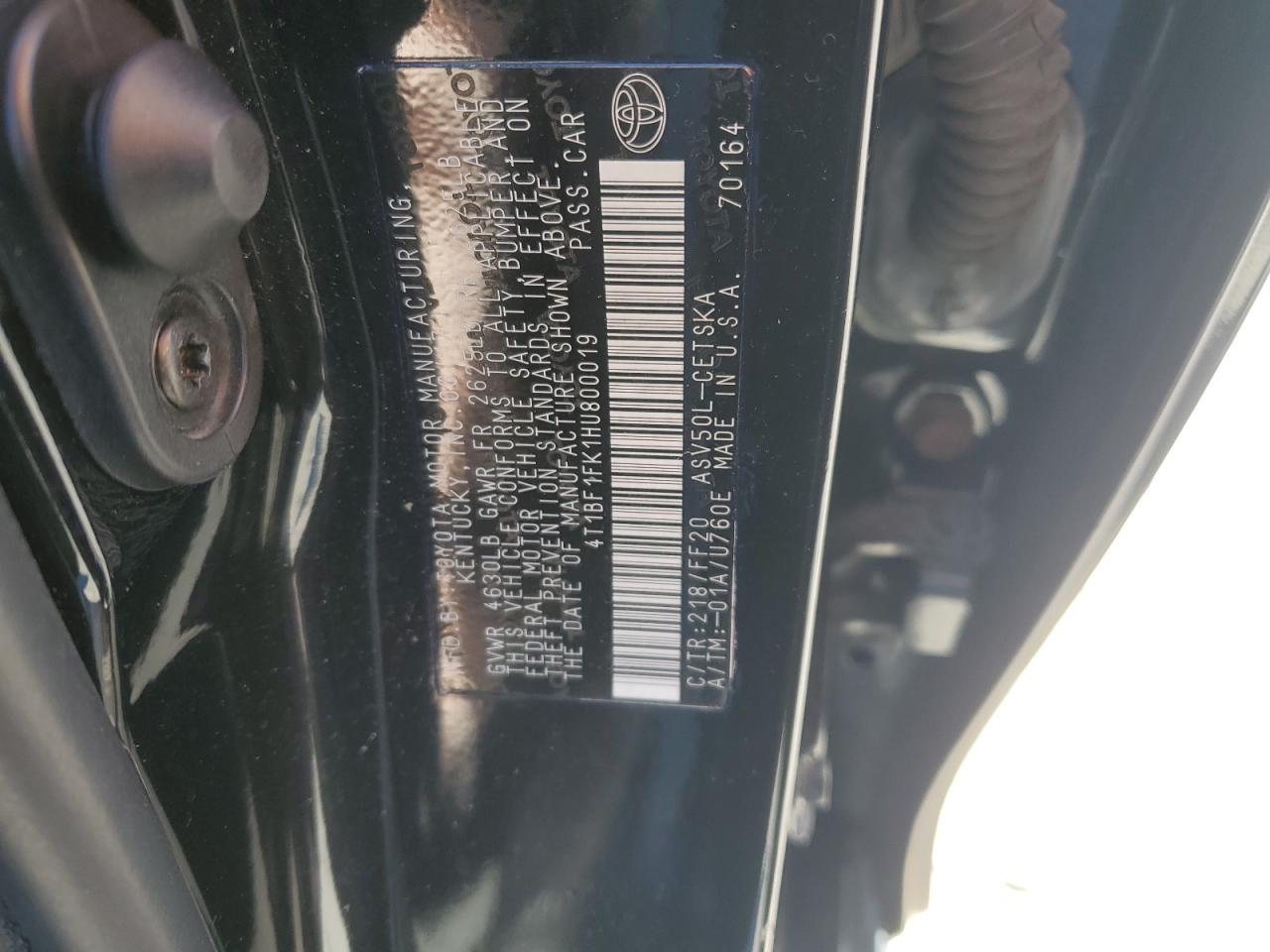 2017 TOYOTA CAMRY