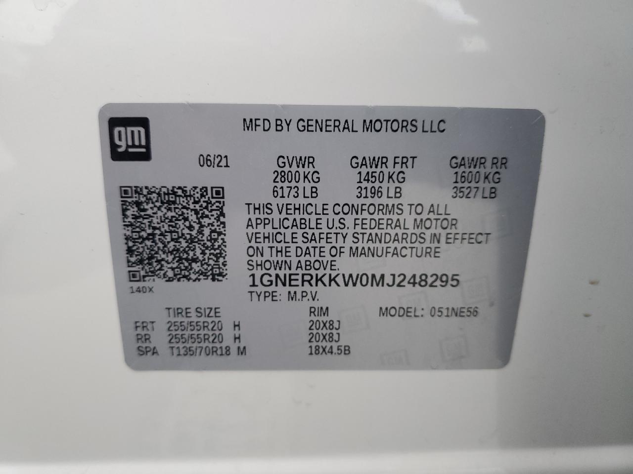 2021 CHEVROLET TRAVERSE