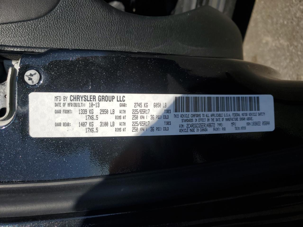 2014 DODGE GRAND CARAVAN