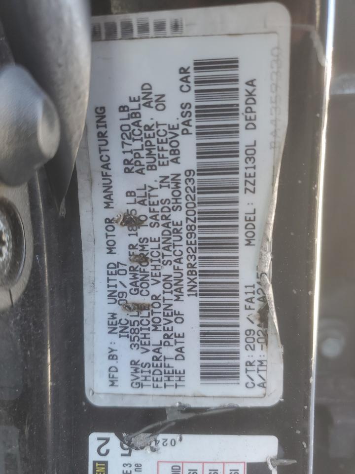 2008 TOYOTA COROLLA