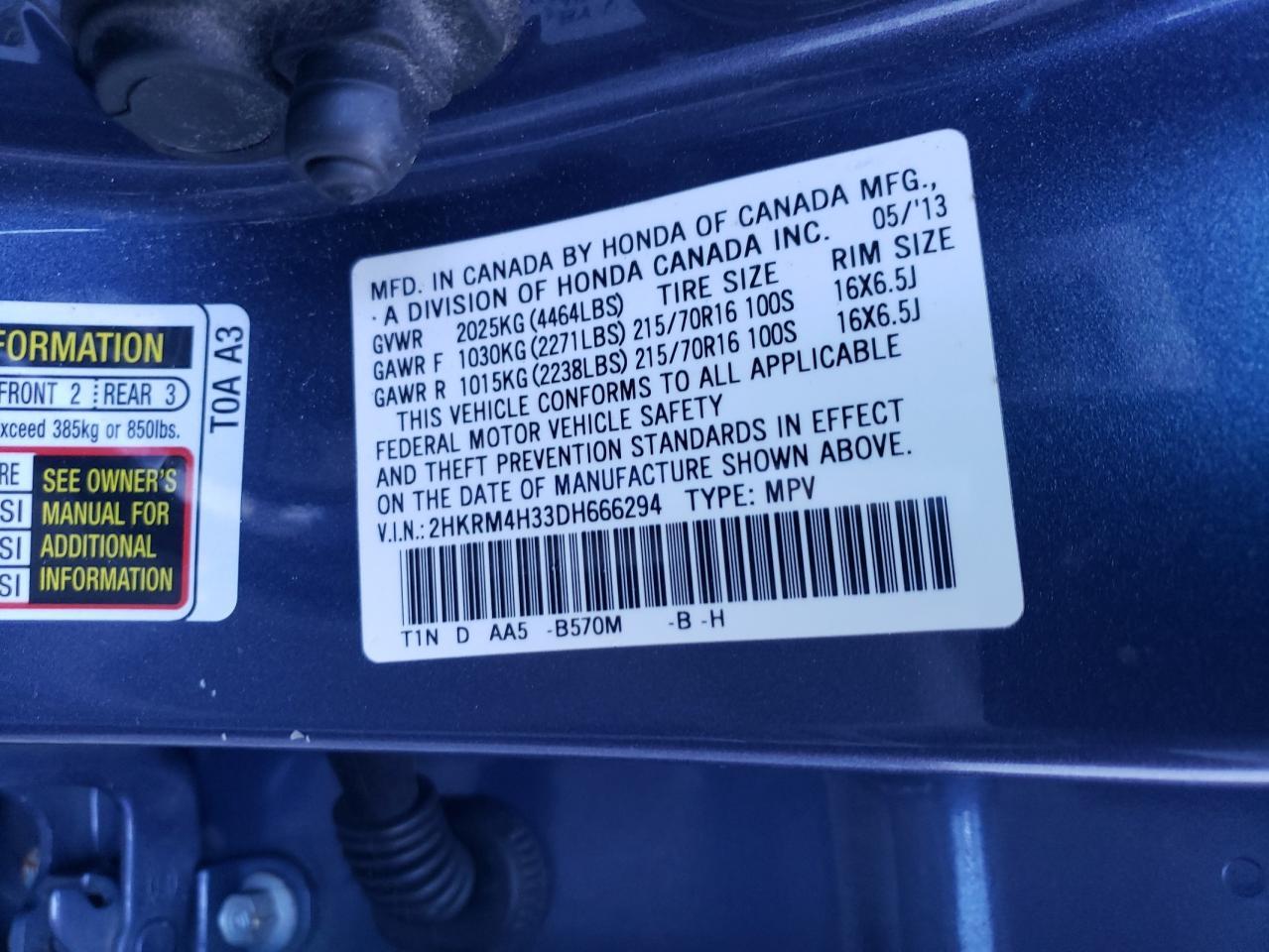 2013 HONDA CR-V
