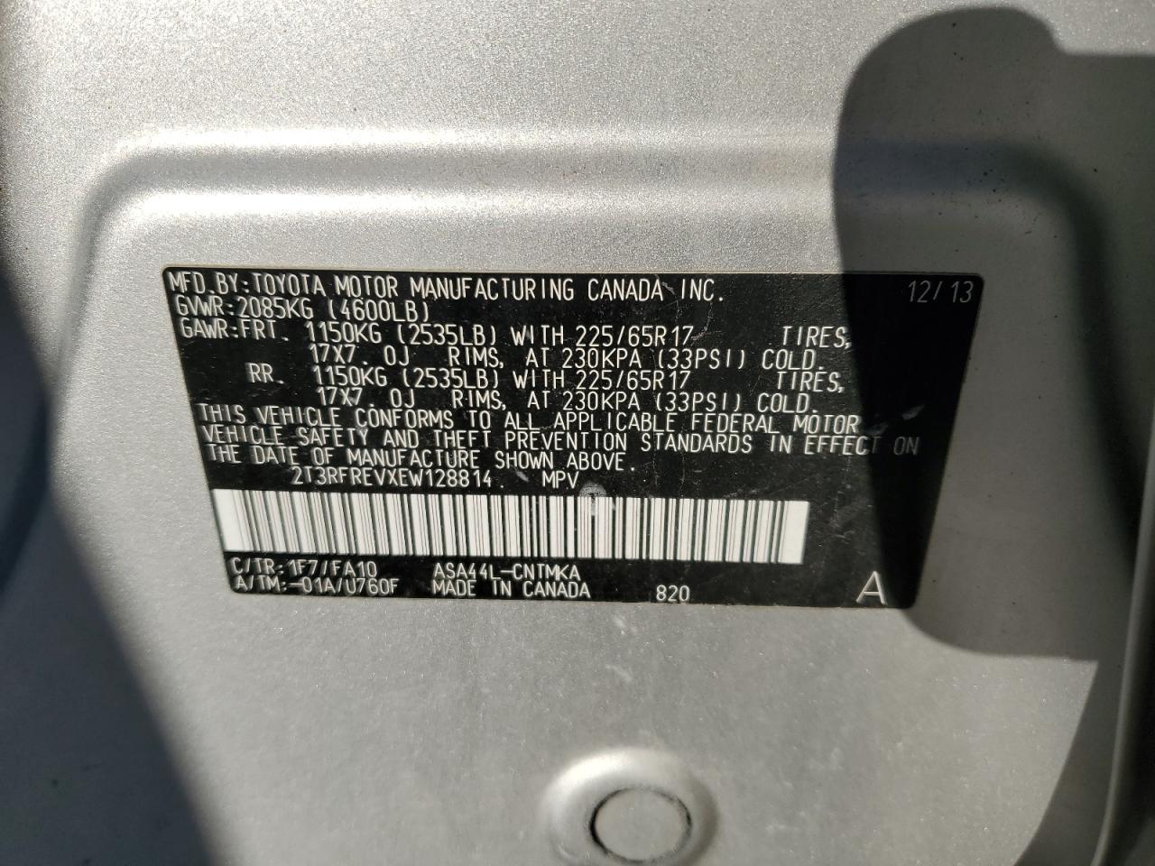 2014 TOYOTA RAV4