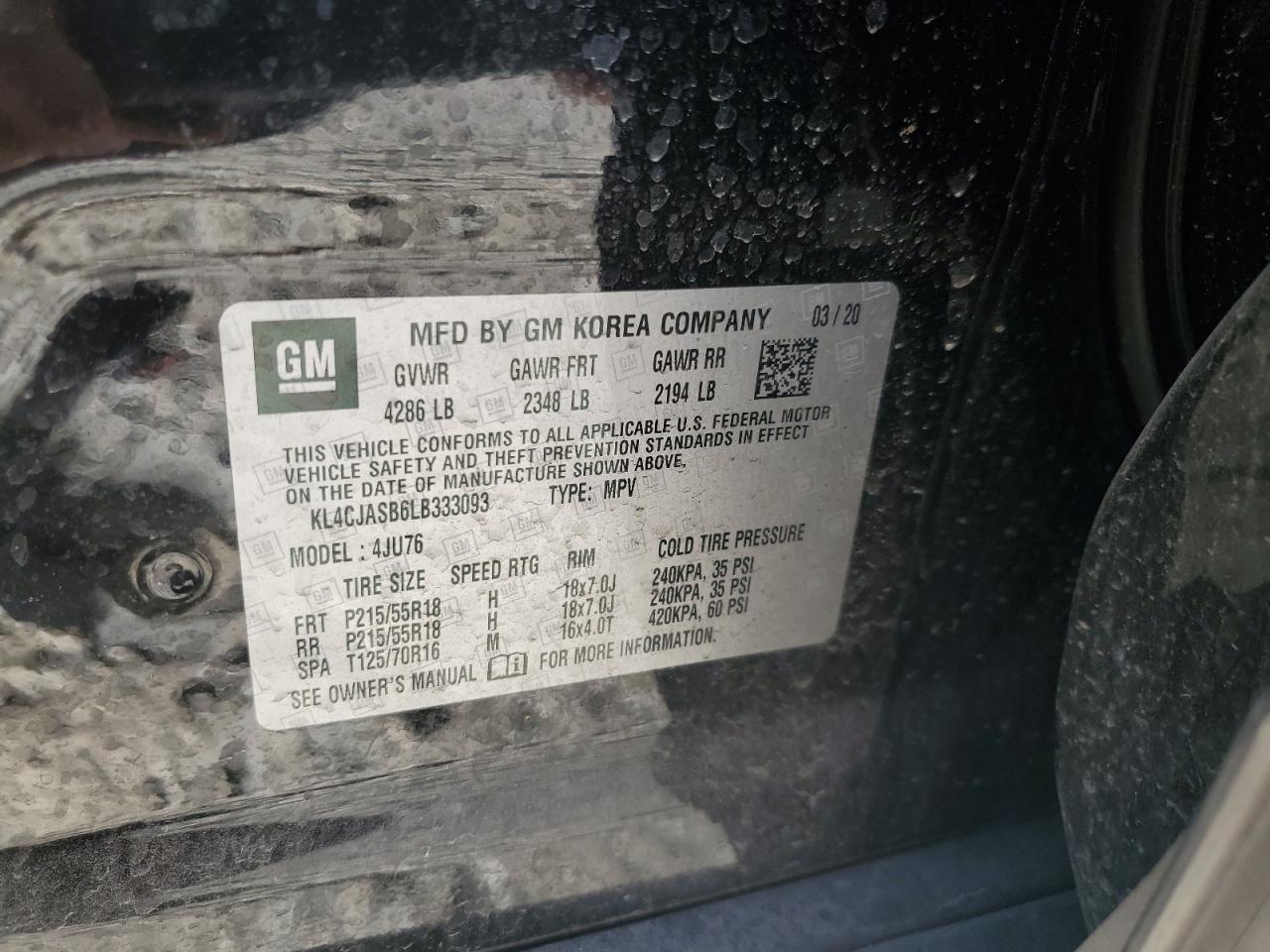 2020 BUICK ENCORE