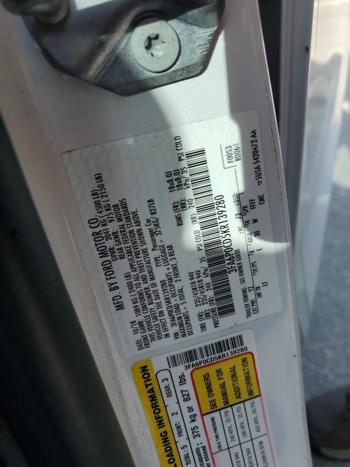 2019 FORD FUSION