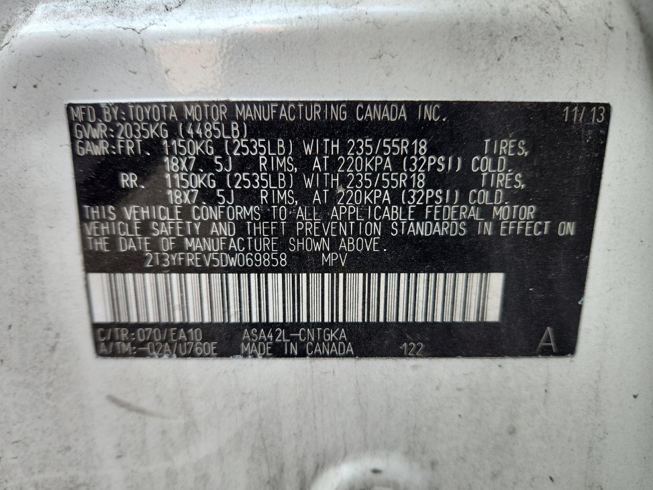 2013 TOYOTA RAV4