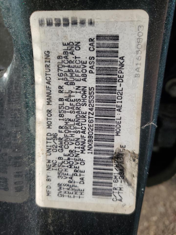 1996 TOYOTA COROLLA