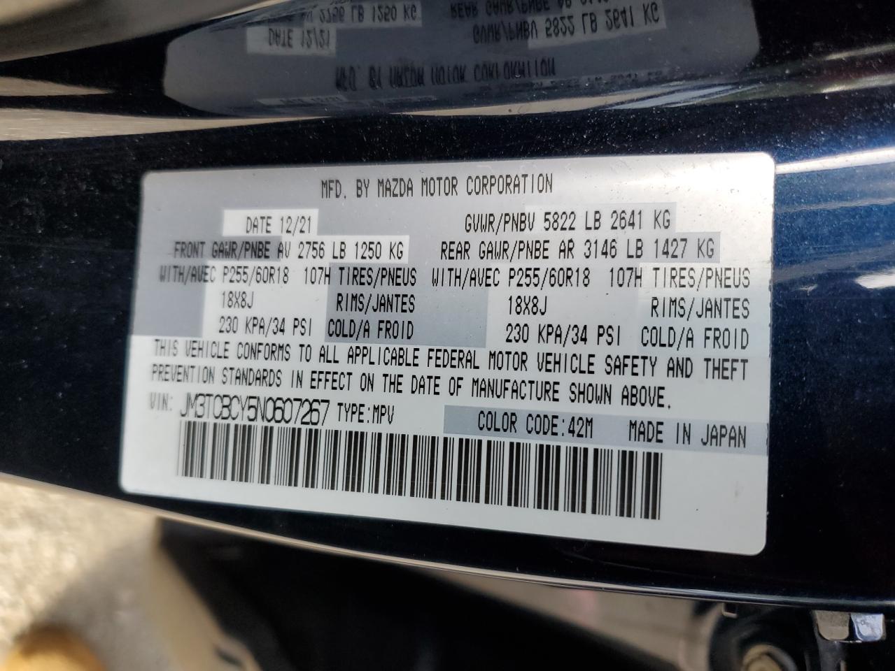2022 MAZDA CX-9