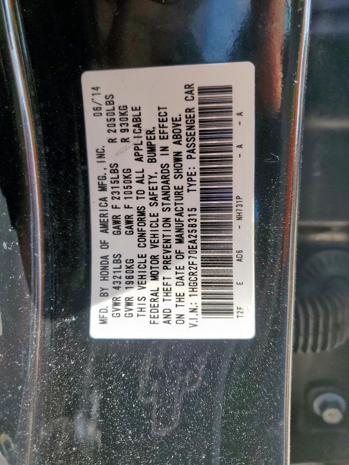 2014 HONDA ACCORD