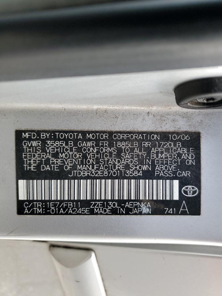 2007 TOYOTA COROLLA