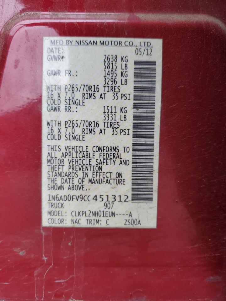 2012 NISSAN Frontier