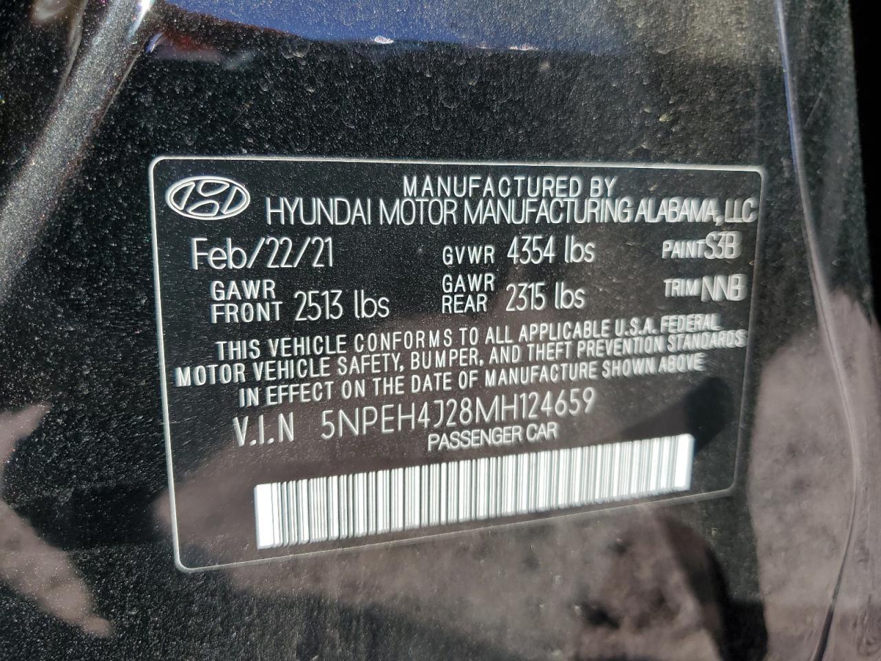 2021 HYUNDAI SONATA