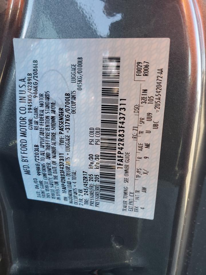 2003 FORD MUSTANG