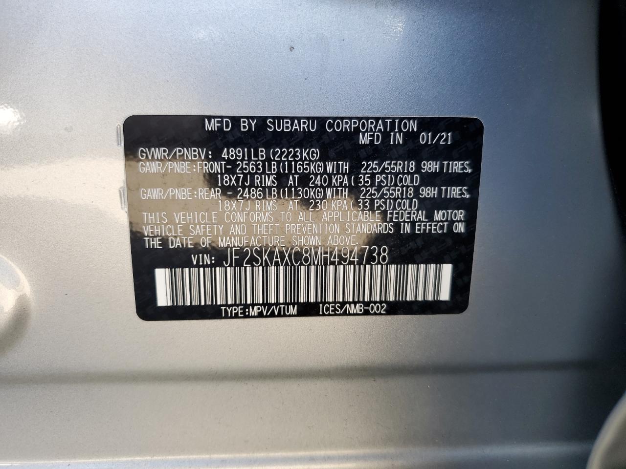 2021 SUBARU FORESTER