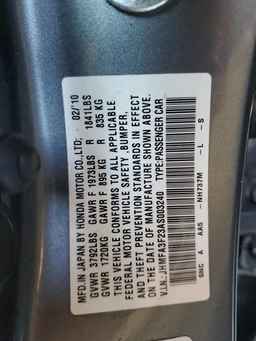 2010 HONDA CIVIC