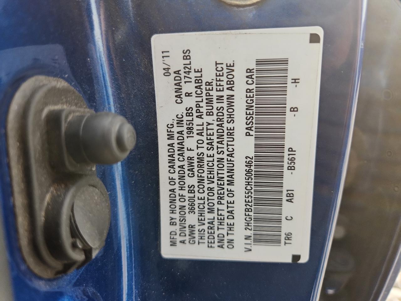 2012 HONDA CIVIC
