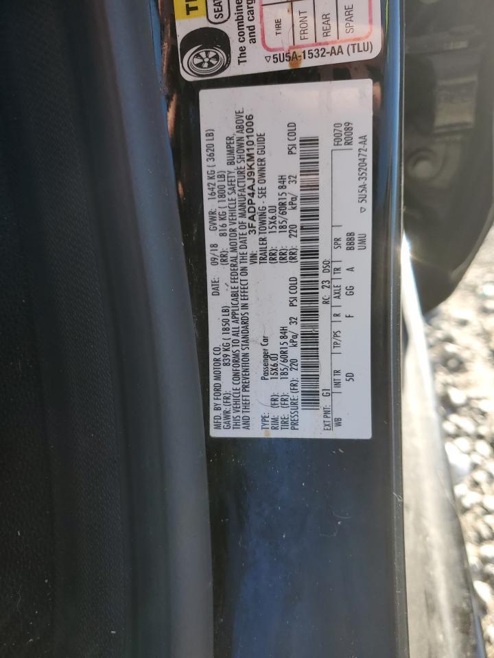 2019 FORD Fiesta