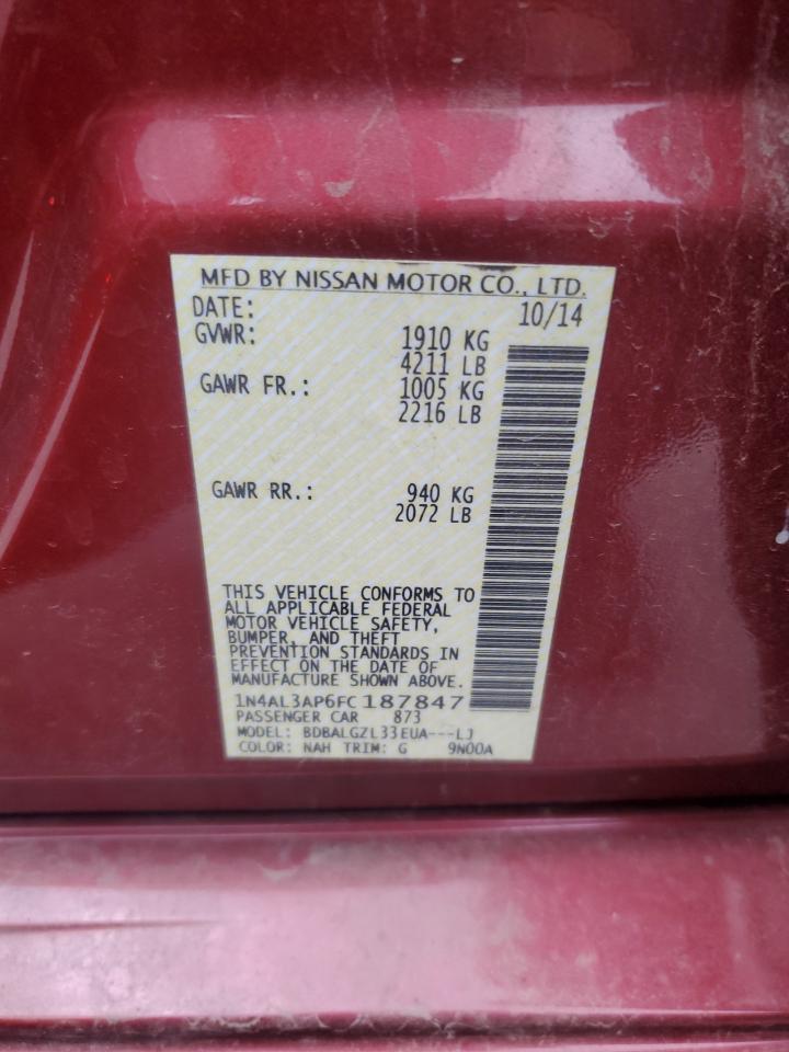 2015 NISSAN ALTIMA