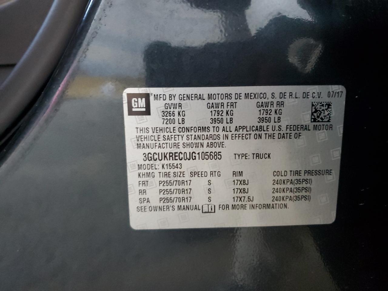 2018 CHEVROLET Silverado