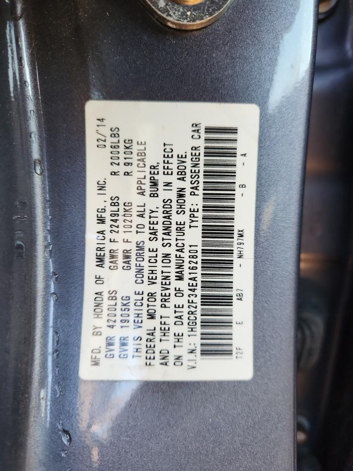 2014 HONDA ACCORD