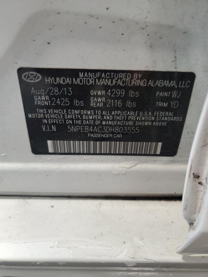 2013 HYUNDAI SONATA
