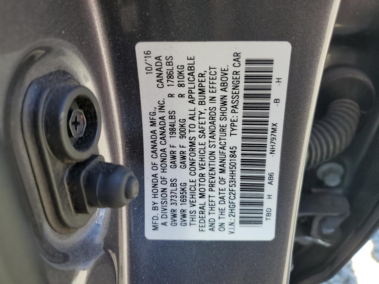 2017 HONDA CIVIC