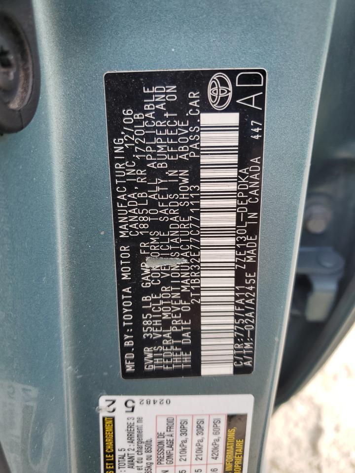 2007 TOYOTA COROLLA