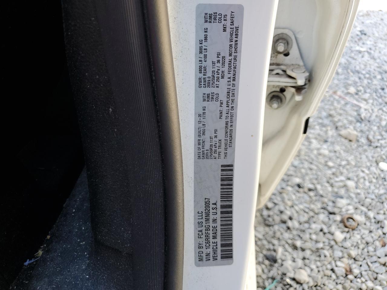 2021 RAM 1500