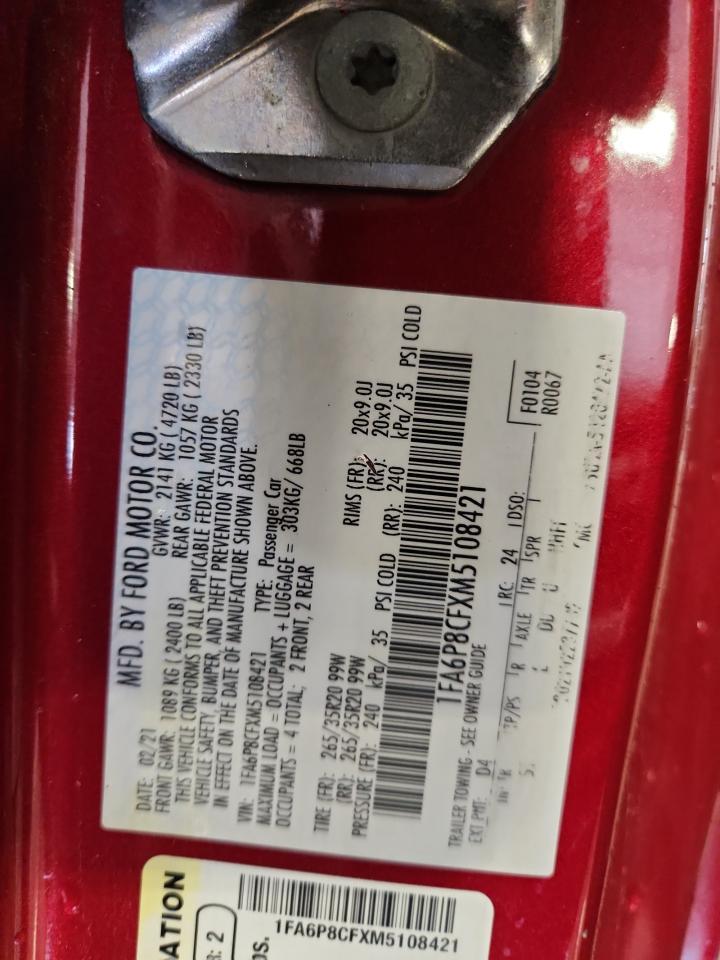 2021 FORD MUSTANG