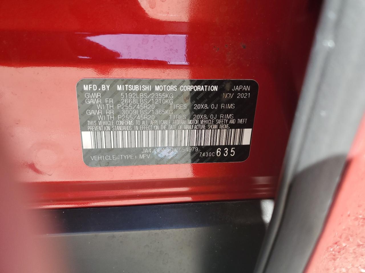 2022 MITSUBISHI outlander