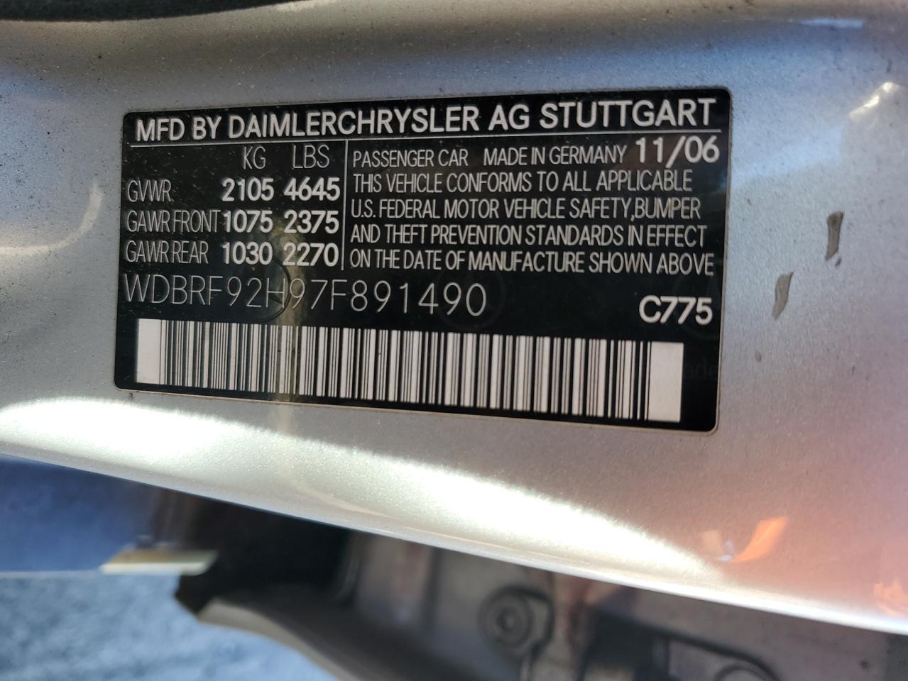 2007 MERCEDES-BENZ C-CLASS