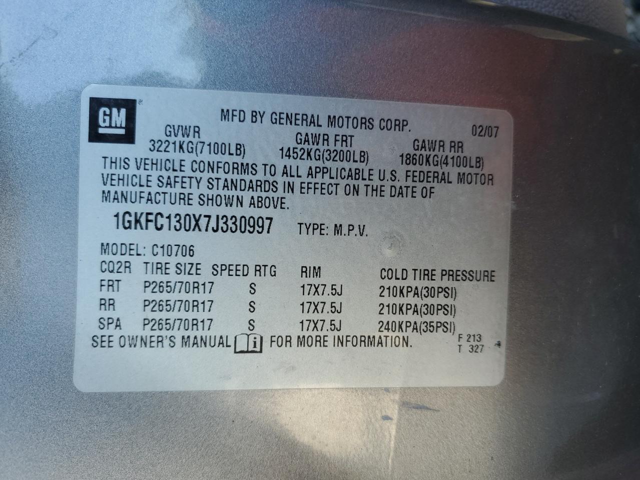 2007 GMC Yukon