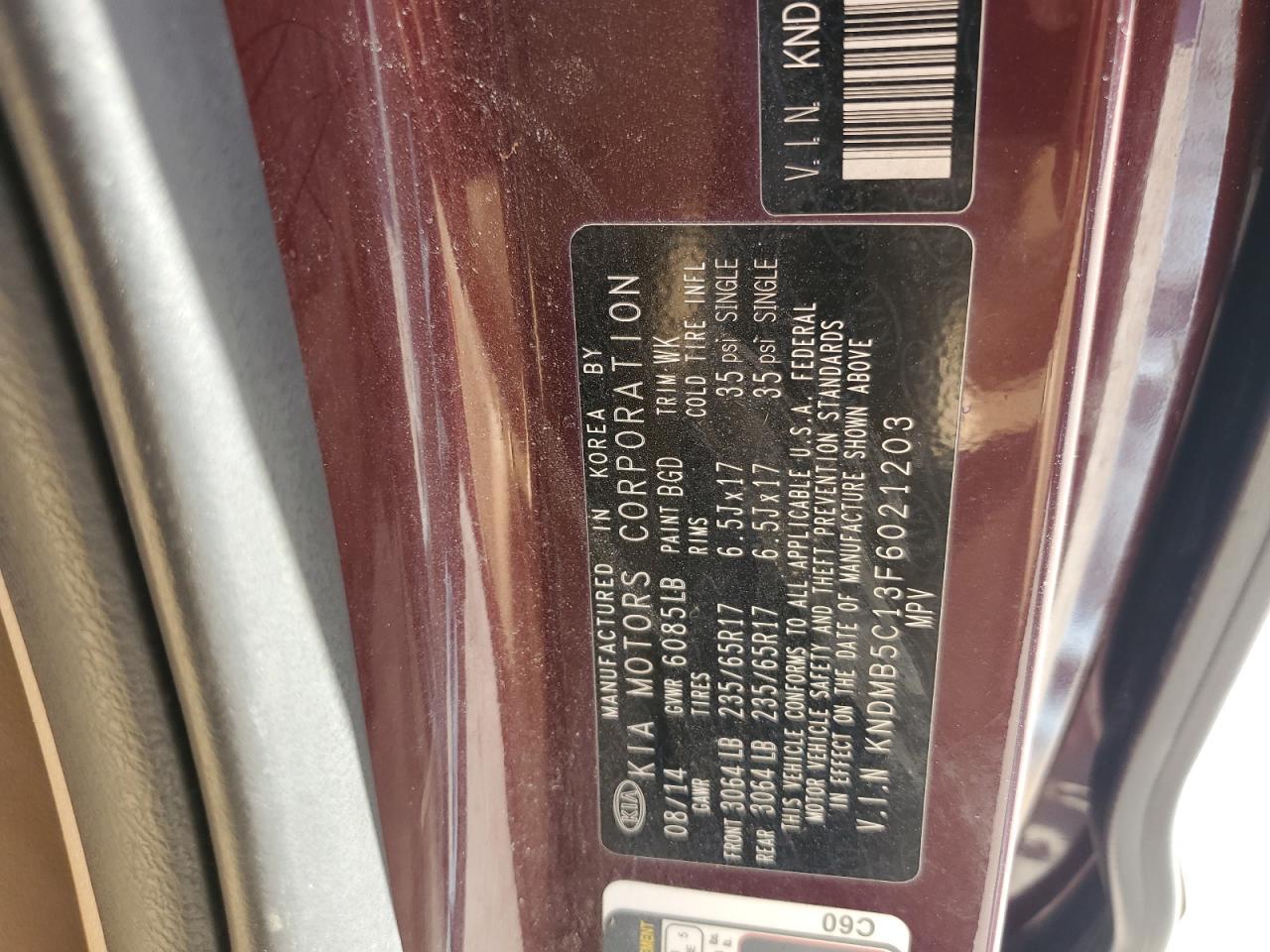 2015 KIA SEDONA