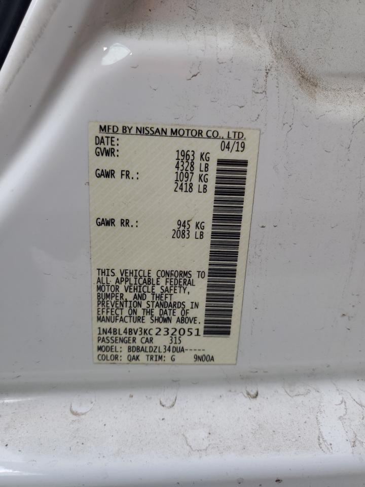 2019 NISSAN ALTIMA