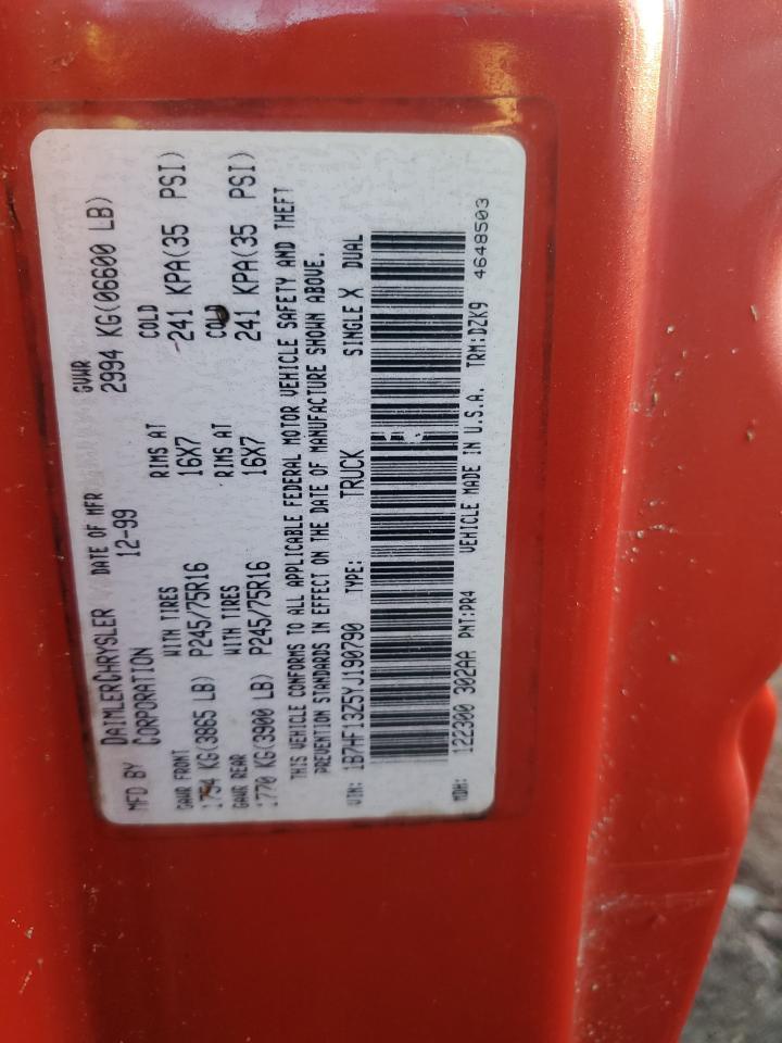 2000 DODGE RAM 1500