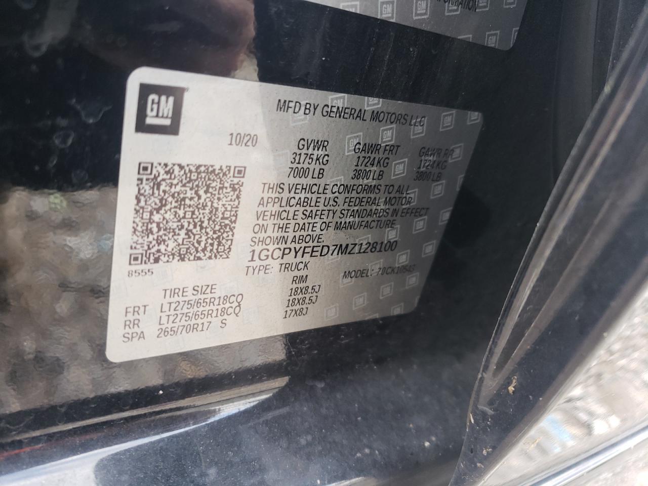 2021 CHEVROLET Silverado