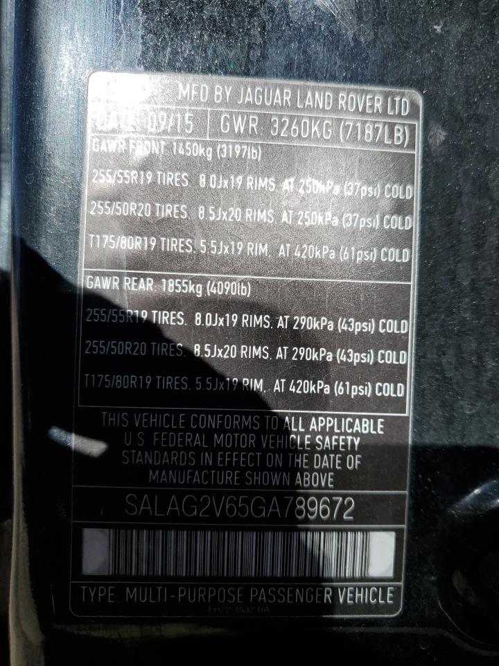 2016 LAND ROVER LR4