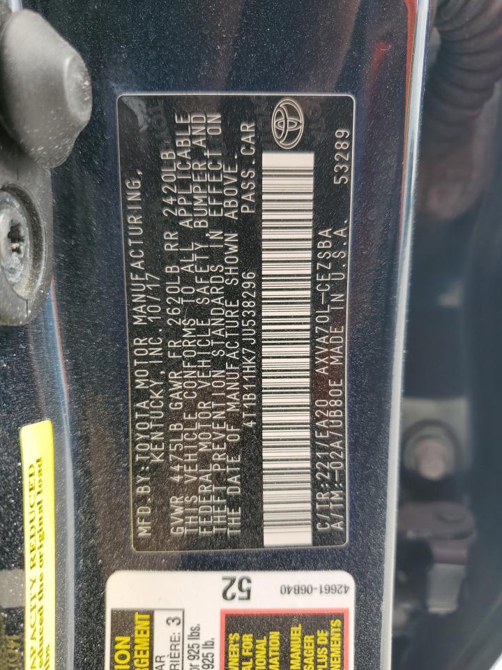 2018 TOYOTA CAMRY