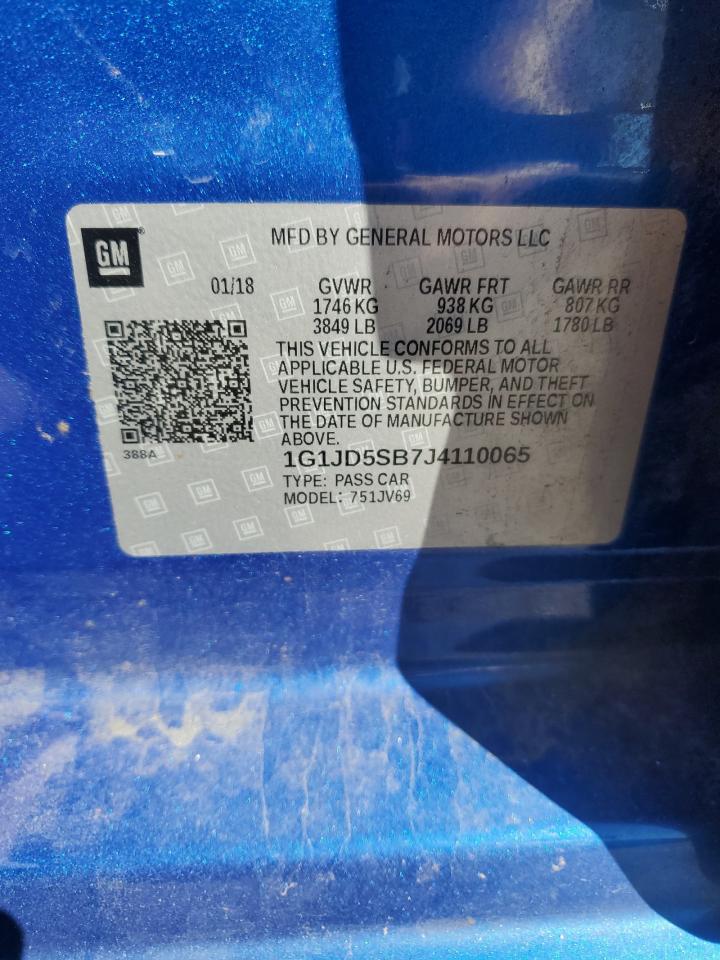 2018 CHEVROLET SONIC
