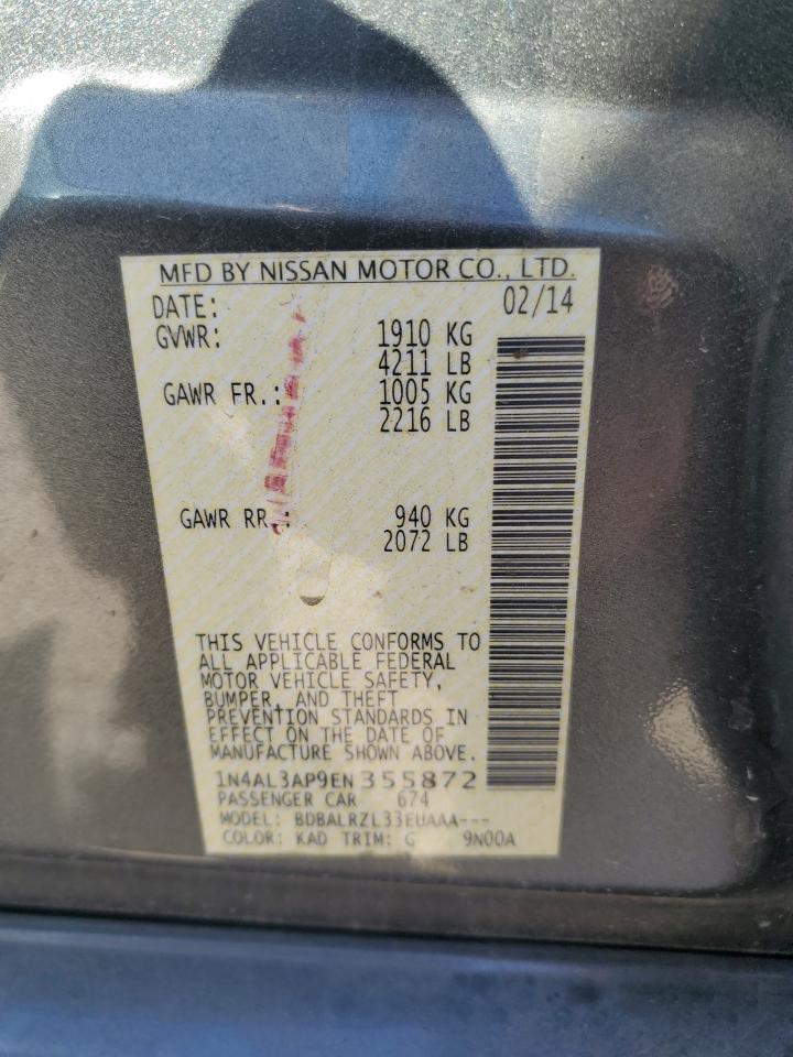 2014 NISSAN ALTIMA