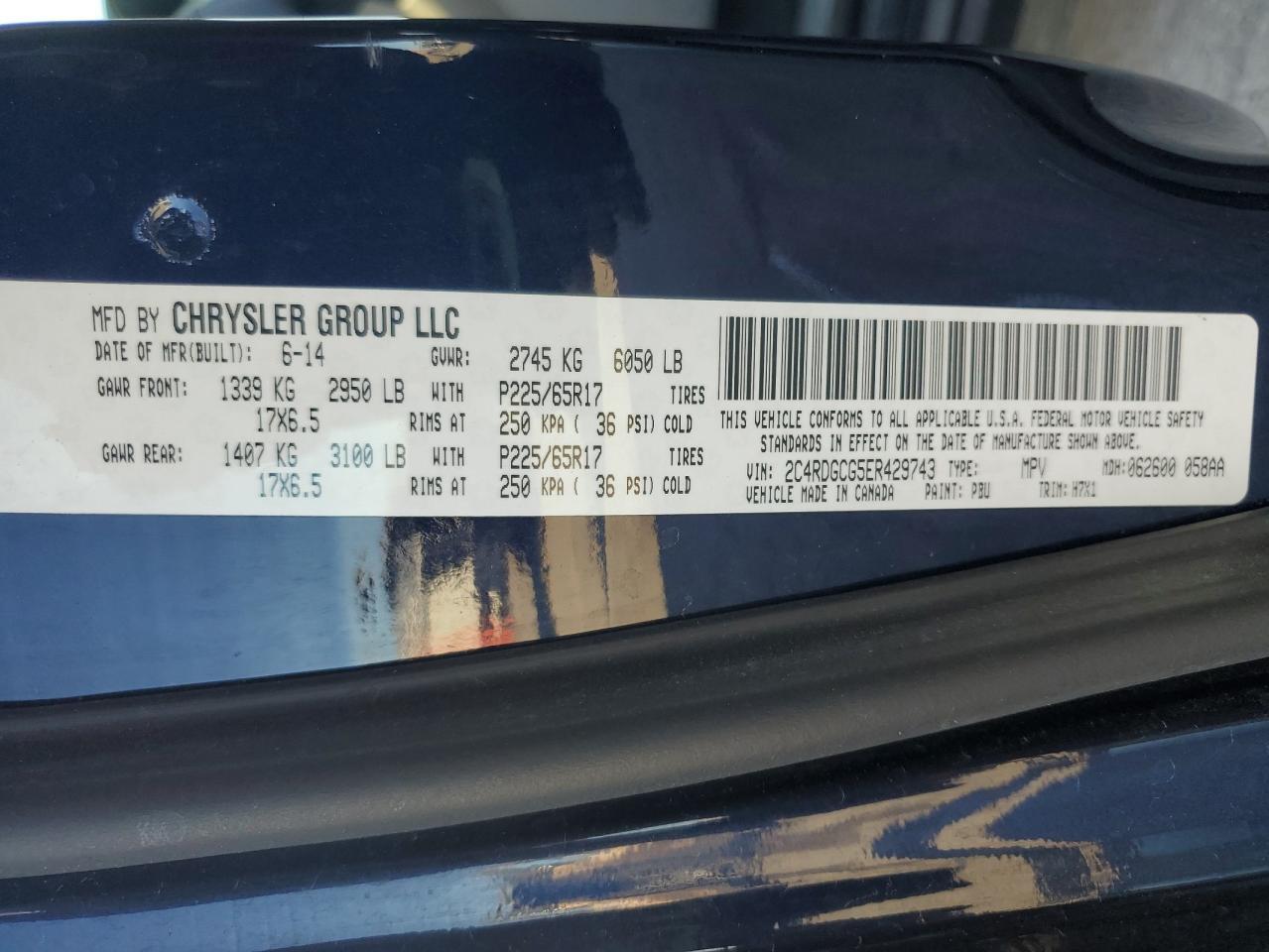 2014 DODGE GRAND CARAVAN