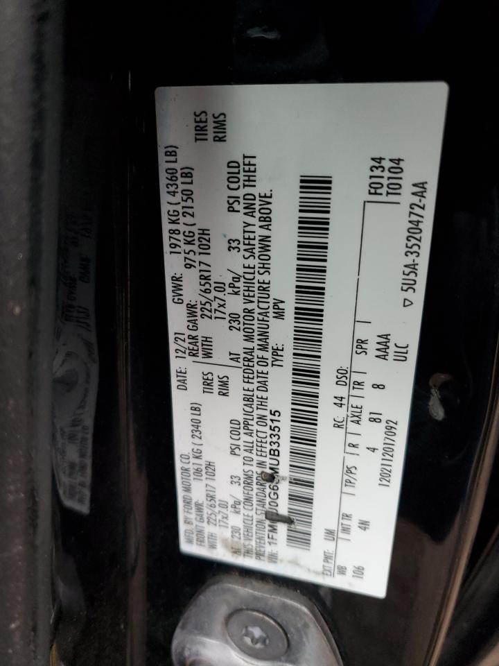 2021 FORD ESCAPE