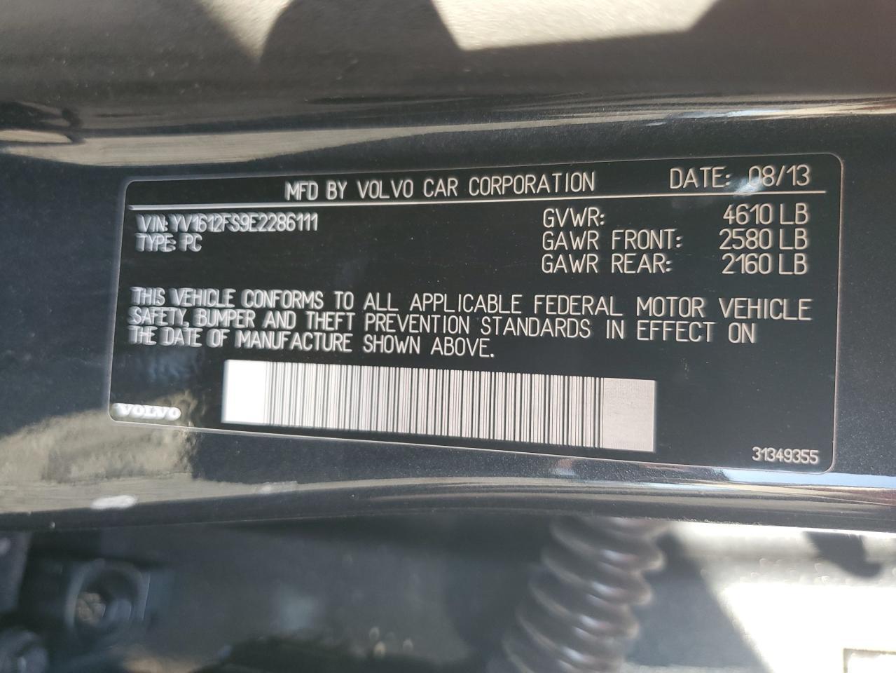 2014 VOLVO S60