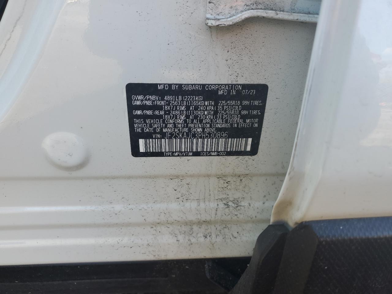 2023 SUBARU FORESTER