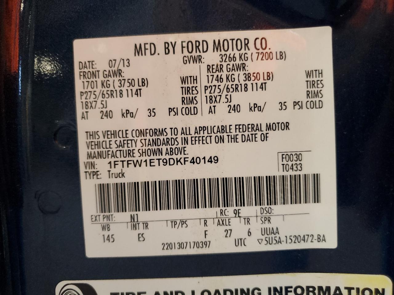 2013 FORD F-150