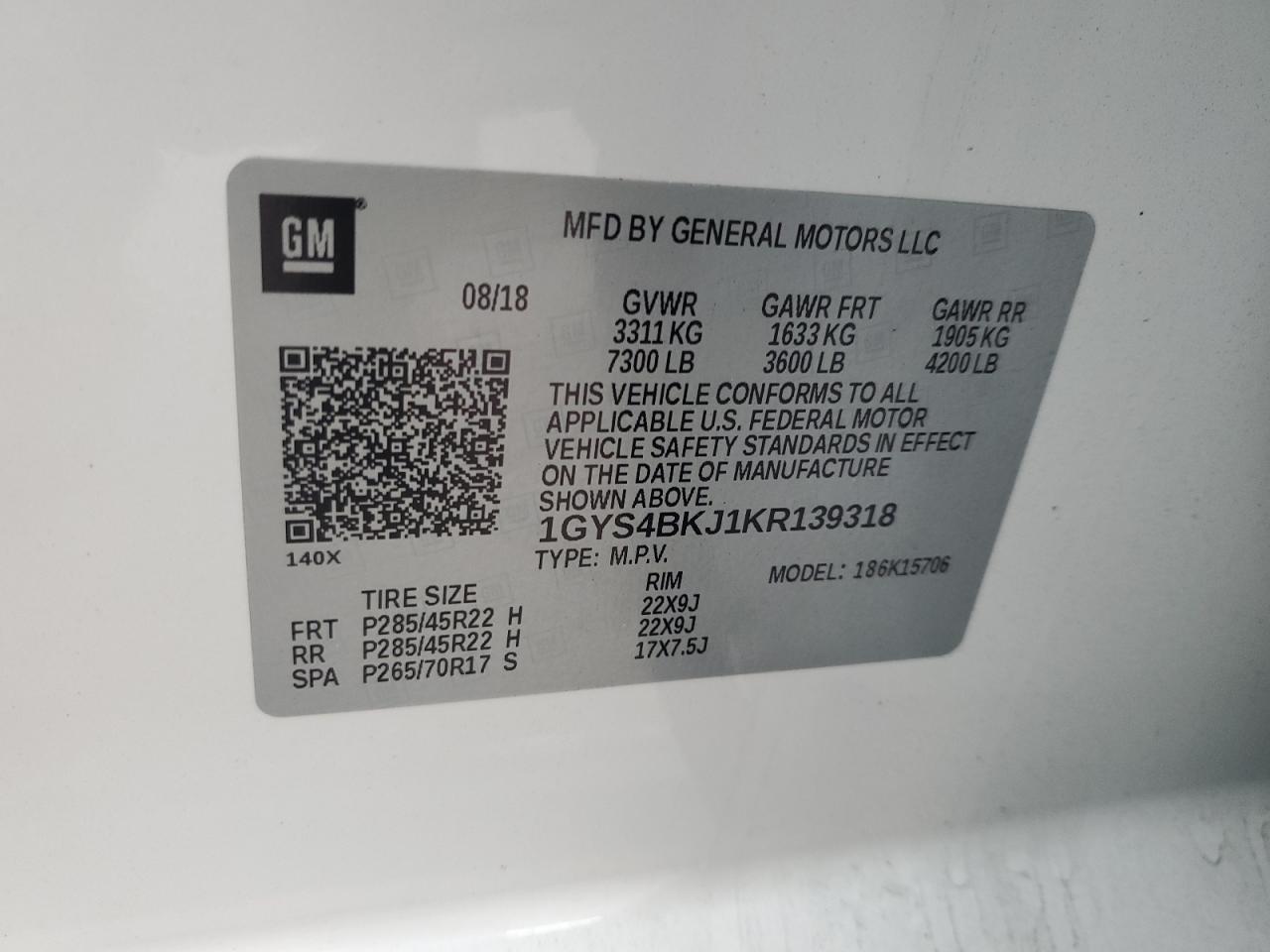 2019 CADILLAC ESCALADE