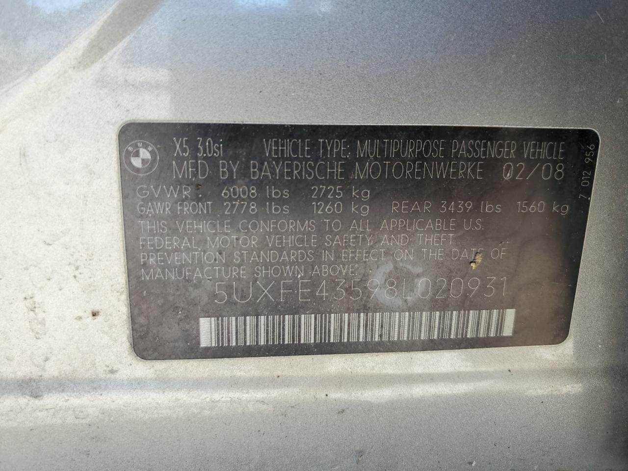 2008 BMW X5