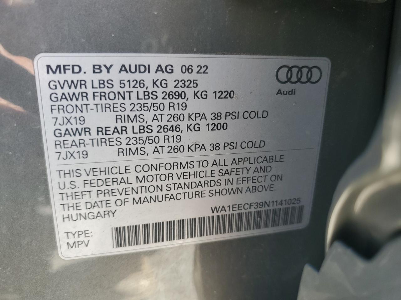 2022 AUDI Q3
