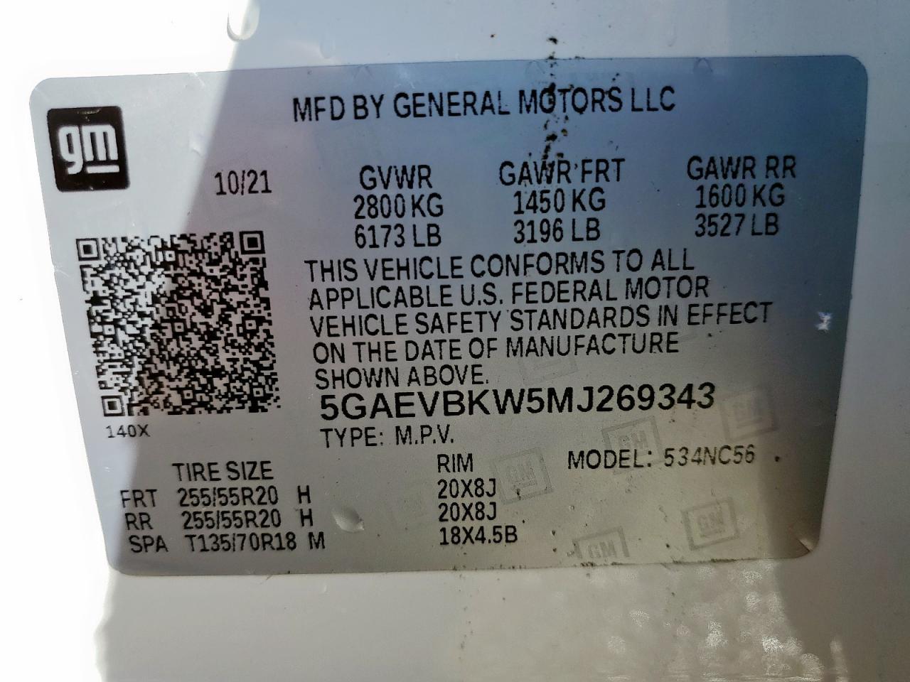2021 BUICK ENCLAVE