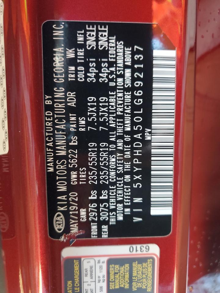 2020 KIA SORENTO