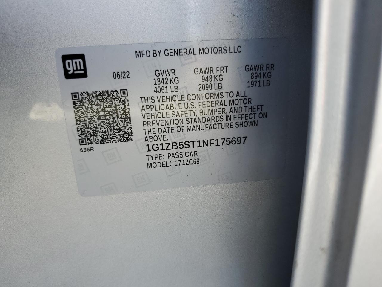 2022 CHEVROLET MALIBU